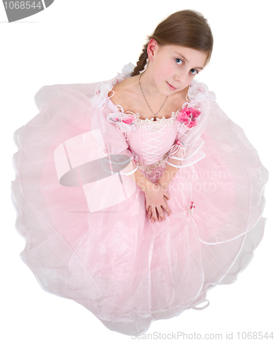 Image of Girl in pinkish dress