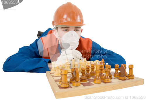 Image of Builder and chess