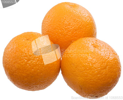 Image of Three ripe oranges