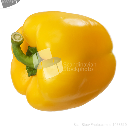 Image of The yellow ripe pepper 