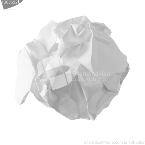 Image of Crumpled sheet of paper