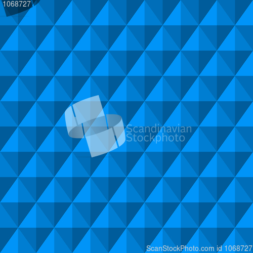 Image of Abstract background with 3d blue diamonds