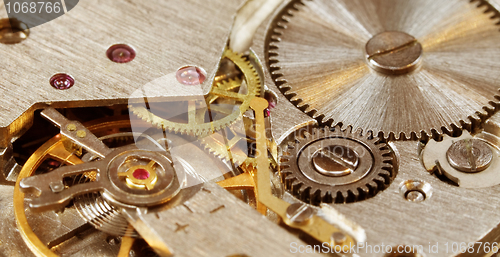 Image of Mechanical watch close-up