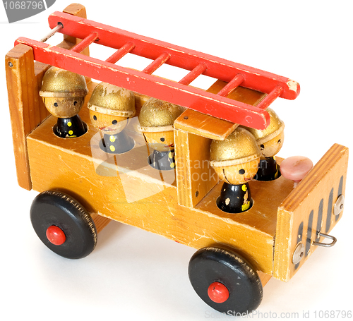 Image of Old toy fire-engine