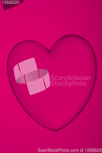 Image of Acrylic heart shape miniature