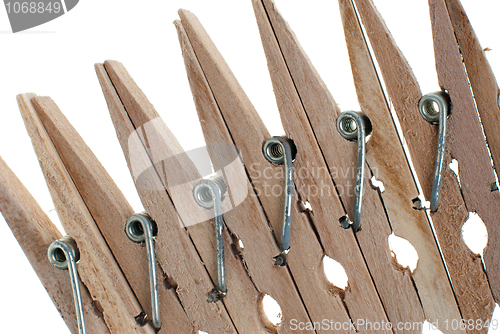 Image of Wooden clothes pegs