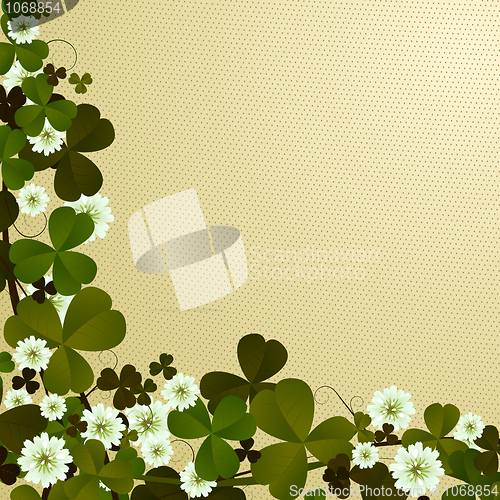 Image of Clover leaf border