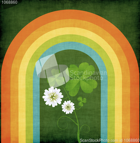 Image of Grunge clover card