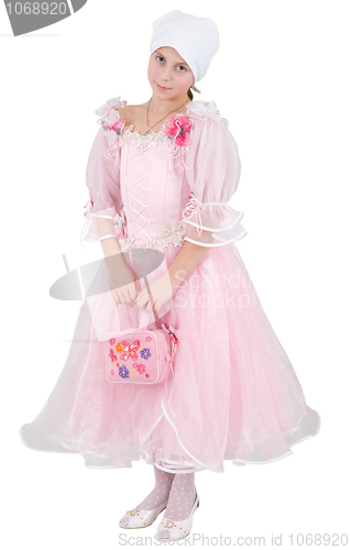 Image of Girl in pinkish dress