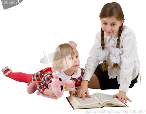 Image of Children reading book