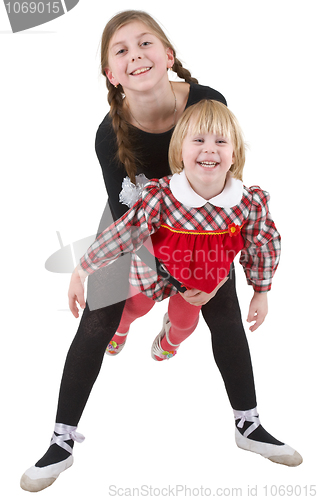 Image of Little acrobat girls