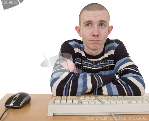 Image of Young man with the keyboard