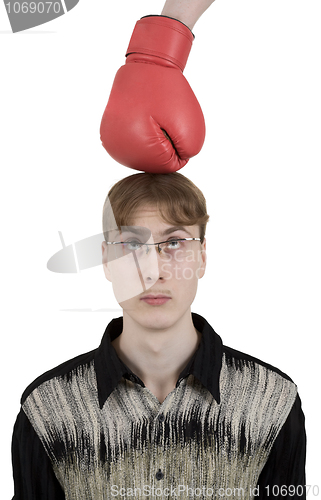 Image of Man and boxing-glove