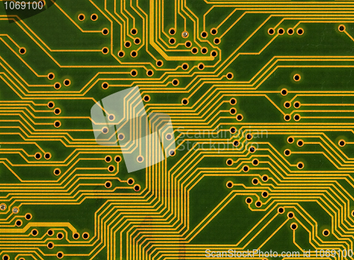 Image of Close-up circuit board background