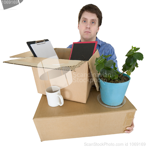 Image of Man moves in other office