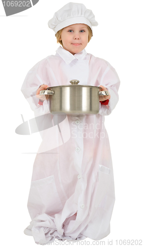 Image of Child with saucepan