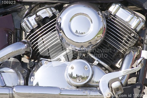 Image of motor bike close-up