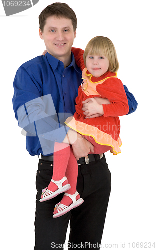 Image of Man hold the girl 