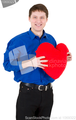 Image of Man hold the heart