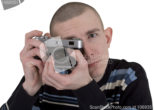 Image of Guy photographs us