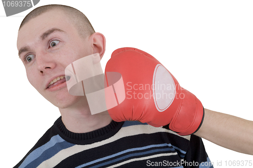 Image of Man taking a punch