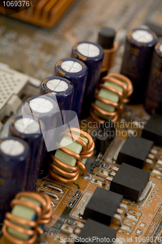 Image of Electronic components closeup