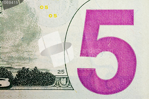 Image of Five dollars