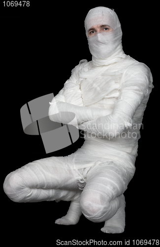 Image of Man in costume of mummy