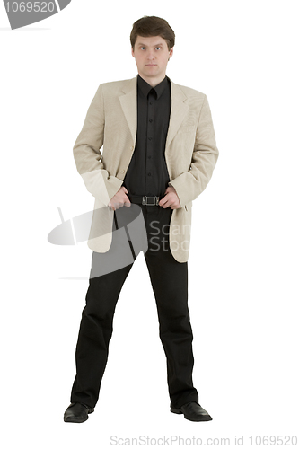 Image of Man in light  jacket