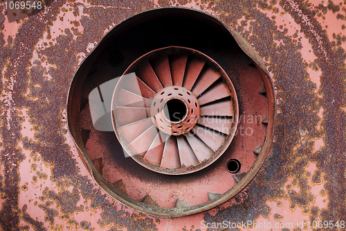 Image of Old rusty turbine