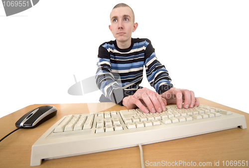 Image of Man working on keyboard
