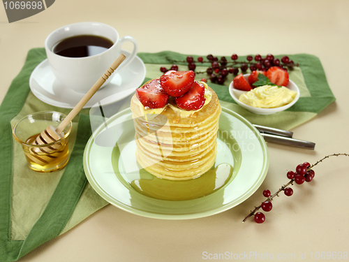 Image of Strawberry Pancake Stack