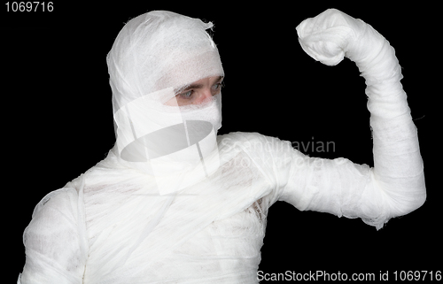 Image of Man in bandage 