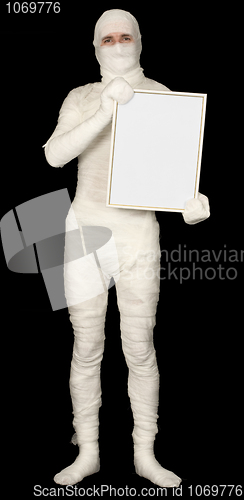 Image of Mummy with blank frame