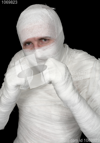 Image of Man in bandage