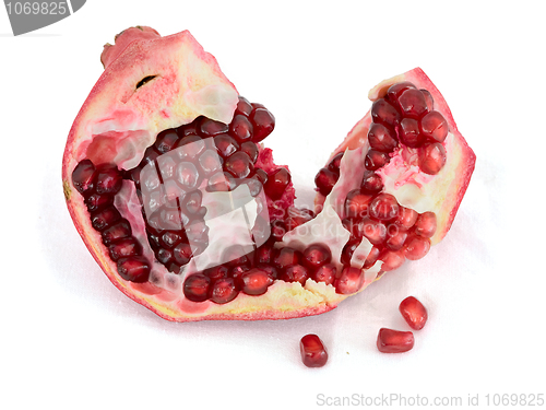 Image of Pomegranate on a white background