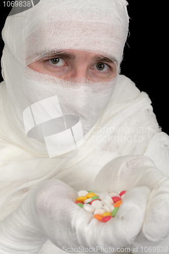 Image of Man in bandage