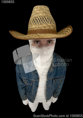 Image of Bandaged funny cowboy