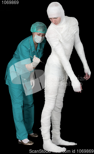 Image of Doctor and patient