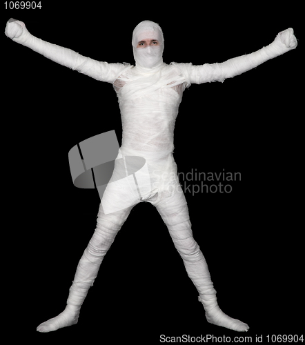 Image of Bandaged young man