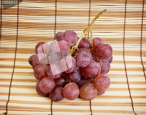 Image of Still life with red ripe grapes