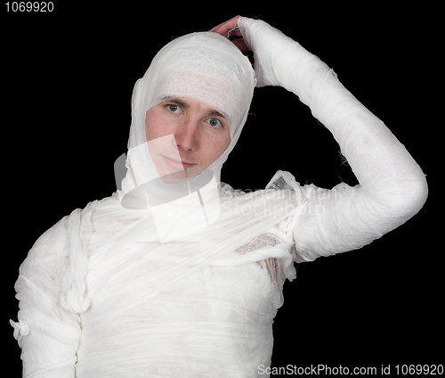 Image of Man in bandage 