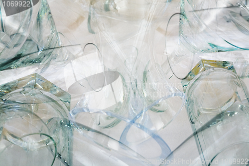 Image of Heap of glasswares - abstract background