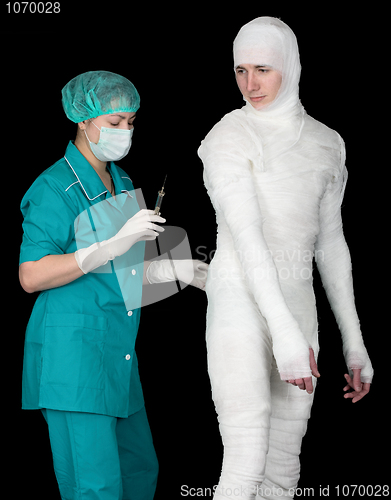 Image of Doctor and patient