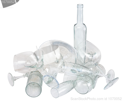 Image of Heap of glassware