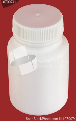 Image of White plastic jar