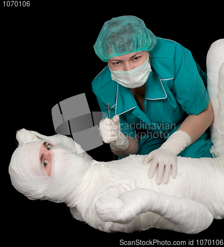 Image of Doctor and patient