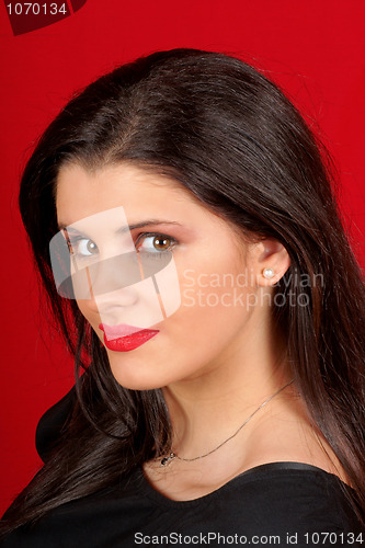 Image of Beautiful young woman portrait