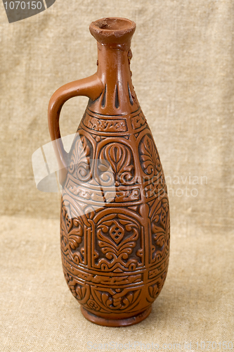 Image of Ancient clay large bottle