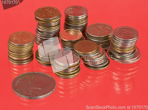 Image of Rolls of the metal russian coins